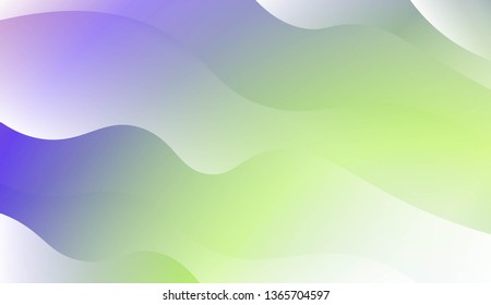 Modern Shiny Waves. For Your Design Ad, Banner, Cover Page. Vector Illustration with Color Gradient