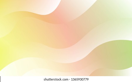 Modern Shiny Waves. For Your Design Ad, Banner, Cover Page. Vector Illustration with Color Gradient