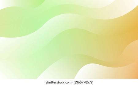 Modern Shiny Waves. For Your Design Ad, Banner, Cover Page. Vector Illustration with Color Gradient