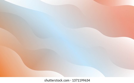 Modern Shiny Waves. For Your Design Ad, Banner, Cover Page. Vector Illustration with Color Gradient