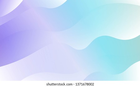 Modern Shiny Waves. For Your Design Ad, Banner, Cover Page. Vector Illustration with Color Gradient
