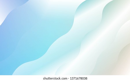 Modern Shiny Waves. For Your Design Ad, Banner, Cover Page. Vector Illustration with Color Gradient