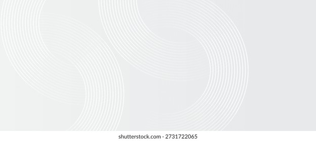 Modern shiny white diagonal rounded lines graphic design. Abstract white glowing geometric lines on grey background.