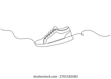 Modern shoe drawing in