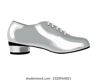 Modern shoe, vector illustration isolated icon isolated