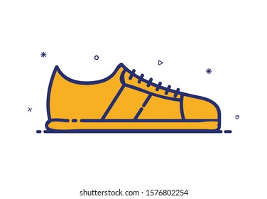 Modern shoe vector style icon
