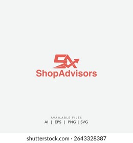Logotipo de consultores de loja modernos, Logotipo de consultoria e consultoria profissional, Logotipo de consultoria comercial minimalista 