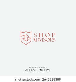 Logotipo de consultores de loja modernos, Logotipo de consultoria e consultoria profissional, Logotipo de consultoria comercial minimalista