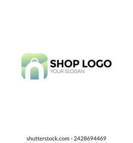 Plantilla de diseños elegantes del logotipo de la tienda moderna