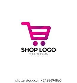 Plantilla de diseños elegantes del logotipo de la tienda moderna