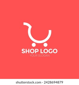 Plantilla de diseños elegantes del logotipo de la tienda moderna