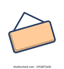 Modern shop sign icon illustration