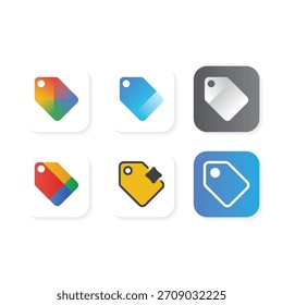 Logotipo do aplicativo de compras moderno simbolizando conveniência, comércio e compras digitais.