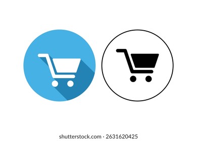 Modern Shopping Cart Icon, shopping cart icons, shopping trolley icon