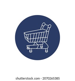 Modern Shopping cart icon vector