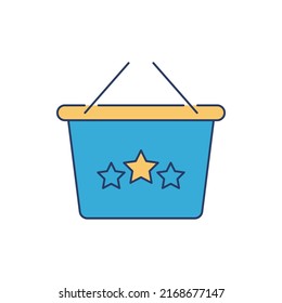 Vector de icono del carro de la compra moderno