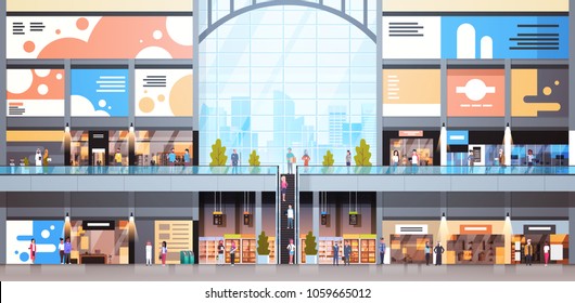 shopping mall clipart
