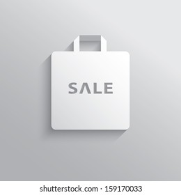 Modern shopping sale design vector illustration suitable for advertising sales or as a web icon, etc.