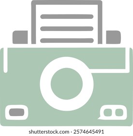 Modern Shredder Icon Representing Document Disposal, Perfect for Secure Business Workflow Designs