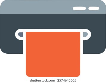 Modern Shredder Icon Representing Document Disposal, Perfect for Secure Business Workflow Designs