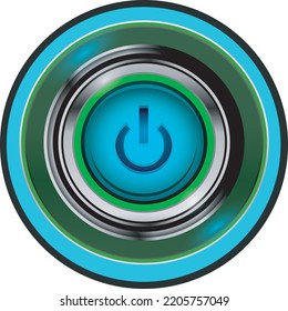 modern shutdown symbol logo vector illustration