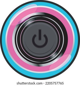 modern shutdown symbol logo vector illustration