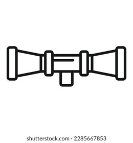 Modern sight icon outline vector. Rifle gun. Sniper military