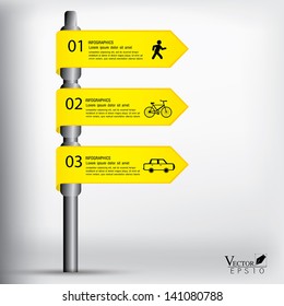 Modern sign infographics vector EPS 10.