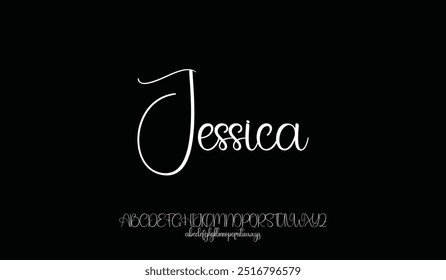 Conjunto de tipografía de Vector moderno y elegante. Ideal para titular, logotipo, cartel y etc.