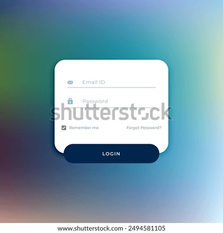 modern signup application form template for website access vector