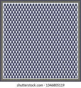 Modern silk scarf pattern for trendy muslimah. Hijab fashion