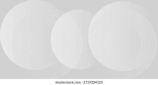 modern silver abstract background. Smooth gradient background with abstract circular elements in light tone