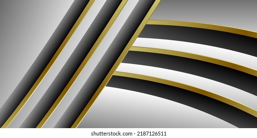 Modern silver black and gold background