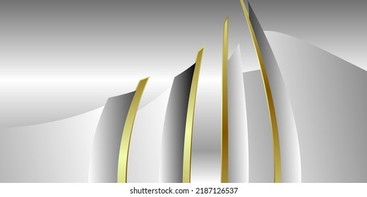 Modern silver black and gold background