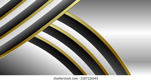 Modern silver black and gold background