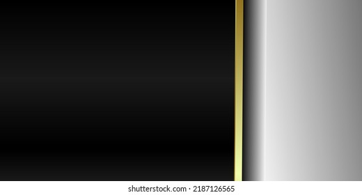 Fondo negro y dorado plateado moderno