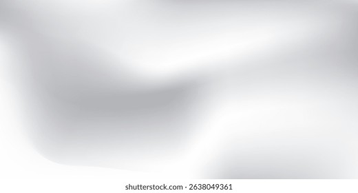 Modern silver foil abstract background with metal mirror texture. Chrome gradient surface with light like could modern