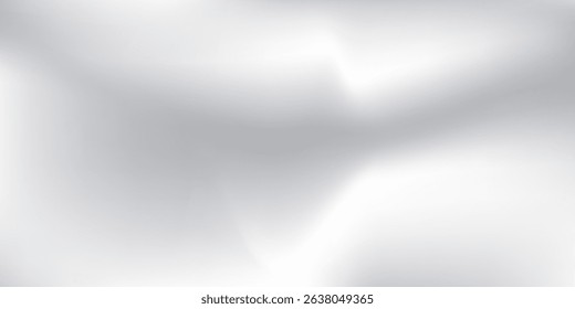 Modern silver foil abstract background with metal mirror texture. Chrome gradient surface with light like could modern simple