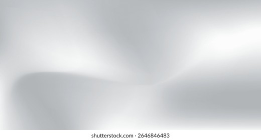 Moderner abstrakter Hintergrund aus silberner Folie mit Metallspiegeltextur. Chrome Farbverlauf-Oberfläche mit Licht abstrakt einfach