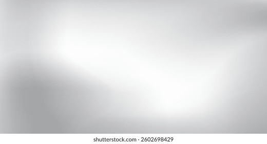 Modern silver foil background with metal mirror texture. Chrome gradient surface abstract modern simple