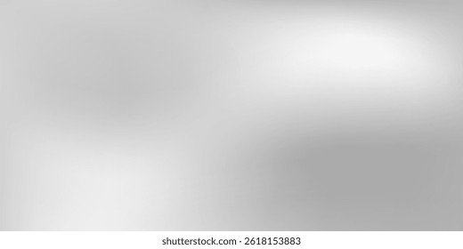 Moderner silberner Hintergrund mit Metallspiegel Chrom Farbverlauf Oberfläche mit Licht einfache Illustration