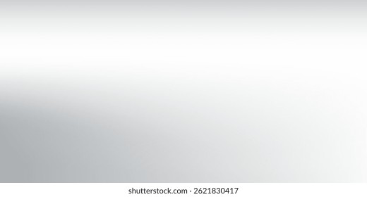 Modern silver foil background with metal mirror texture. Chrome gradient surface with light gloss abstract