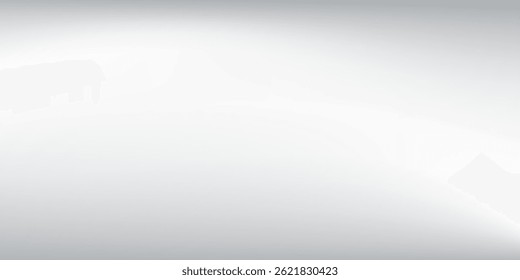 Modern silver foil background with metal mirror texture. Chrome gradient surface with light gloss abstract simple modern art