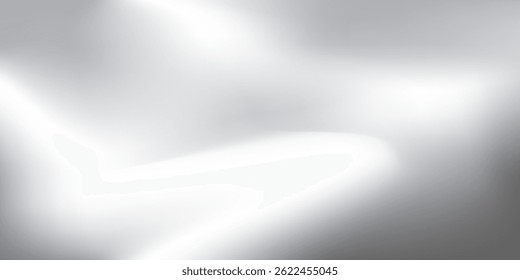 Modern silver foil background with metal mirror texture. Chrome gradient surface with light illustration art modern abstract