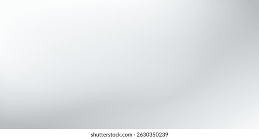 Modern silver foil background with metal mirror texture. Chrome gradient surface with light gloss design art modern