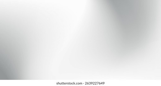 Modern silver foil background with metal mirror texture. Chrome gradient surface abstract simple modern art background