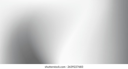 Modern silver foil background with metal mirror texture. Chrome gradient surface abstract simple modern art