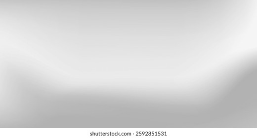 Modern silver foil vector with metal mirror texture. Chrome gradient surface with light gloss simple modern abstract