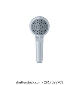 Modern Silver Shower Head Vector Icon for Bathroom Equipment and Home Improvement Plumbing Concepts