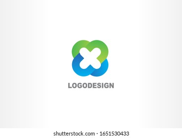 Modern simbol logo design template. letter x concept logo symbol
